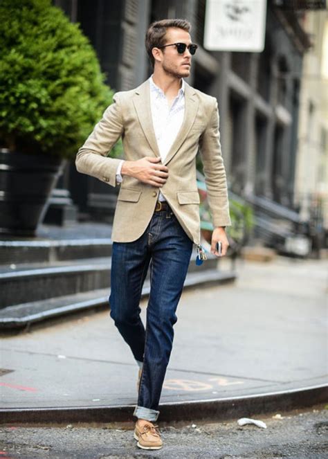 casual suit jacket with jeans.